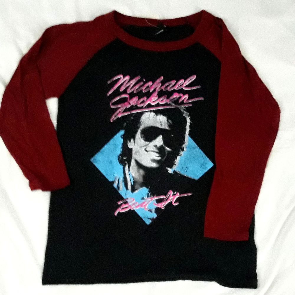 Michael Jackson Beat It Pop King 3/4 Tee M NWT - Picture 2 of 3